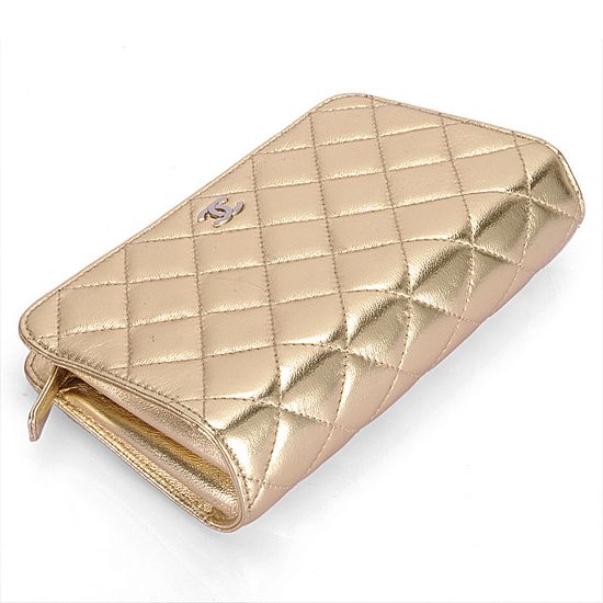 High Quality Chanel Cambon Cosmetie Pouch A31502 Golden